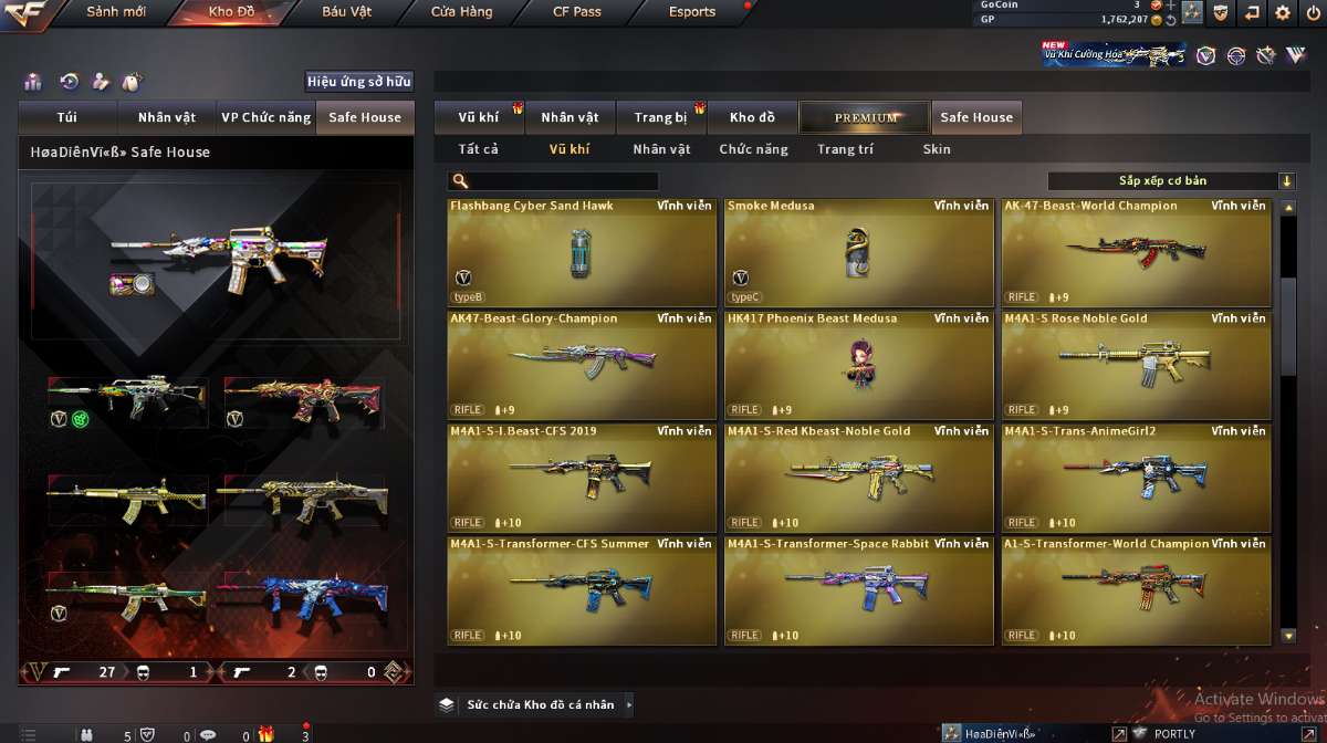 shop acc cf uy tin gia re